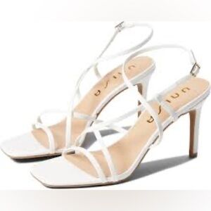 Preloved Unisa Women’s White Strappy Heeled Sandals size 8